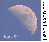 1st Quarter Moon of Nisan 5774