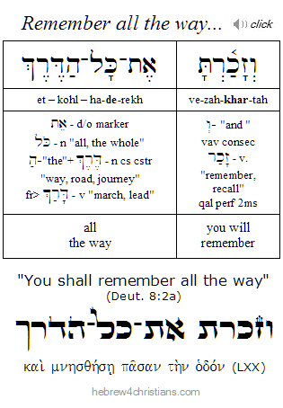 Deuteronomy 8:2  Hebrew Grammar
