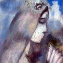 Marc Chagall - Bride with Fan (detail)