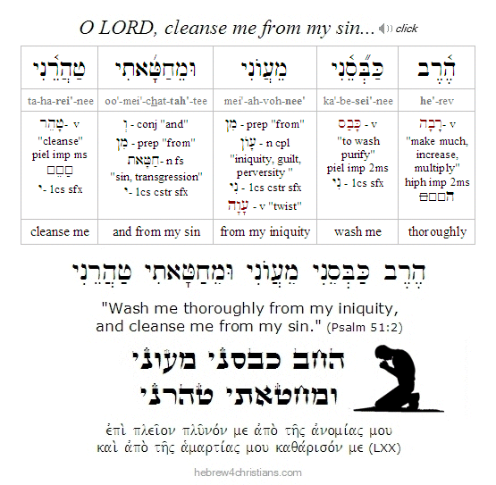 Psalm 51:2 Hebrew Analysis