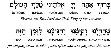Shehecheyanu Blessing