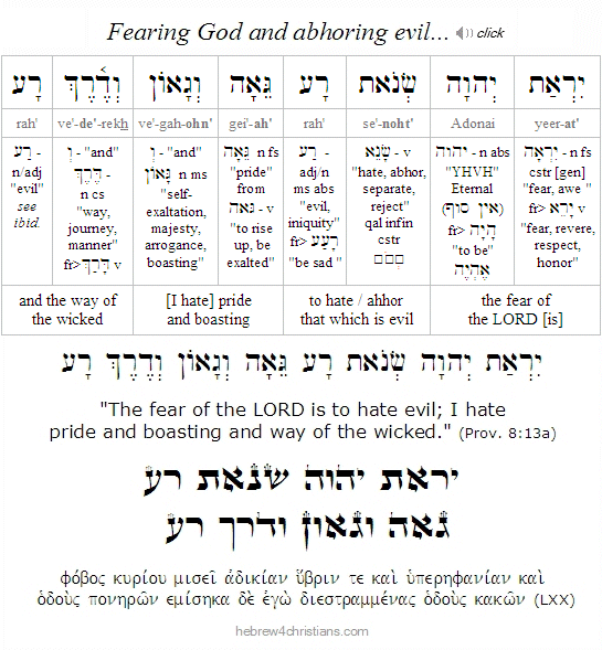 Proverbs 8-13 Hebrew analysis