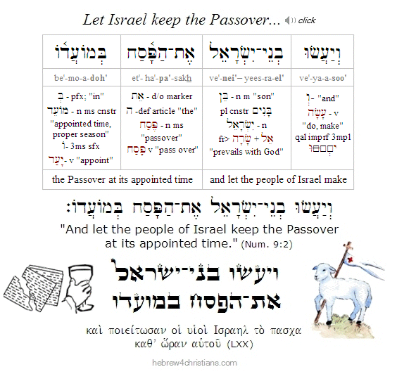 Numbers 9:2 Hebrew lesson