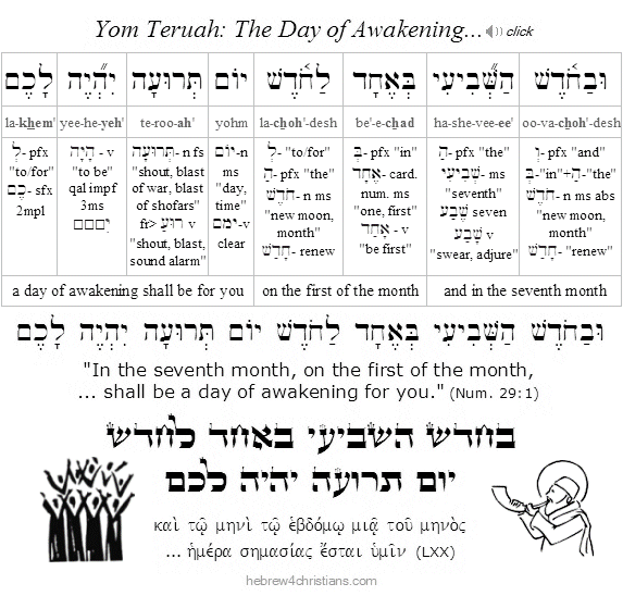 Num. 29:1 Hebrew lesson