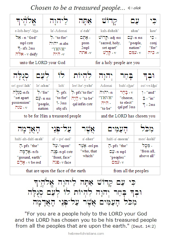 Deut. 14:2 Hebrew Lesson