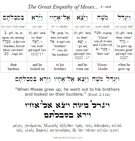 Exodus 2:11a Hebrew Lesson