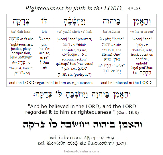 Justification by Faith...
