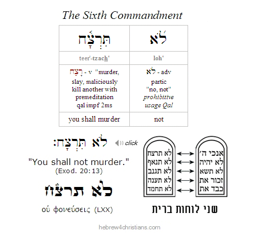 Exodus 20:12 Hebrew Lesson